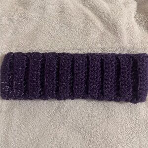 Handmade Crochet Ear Warmers-Deep Purple